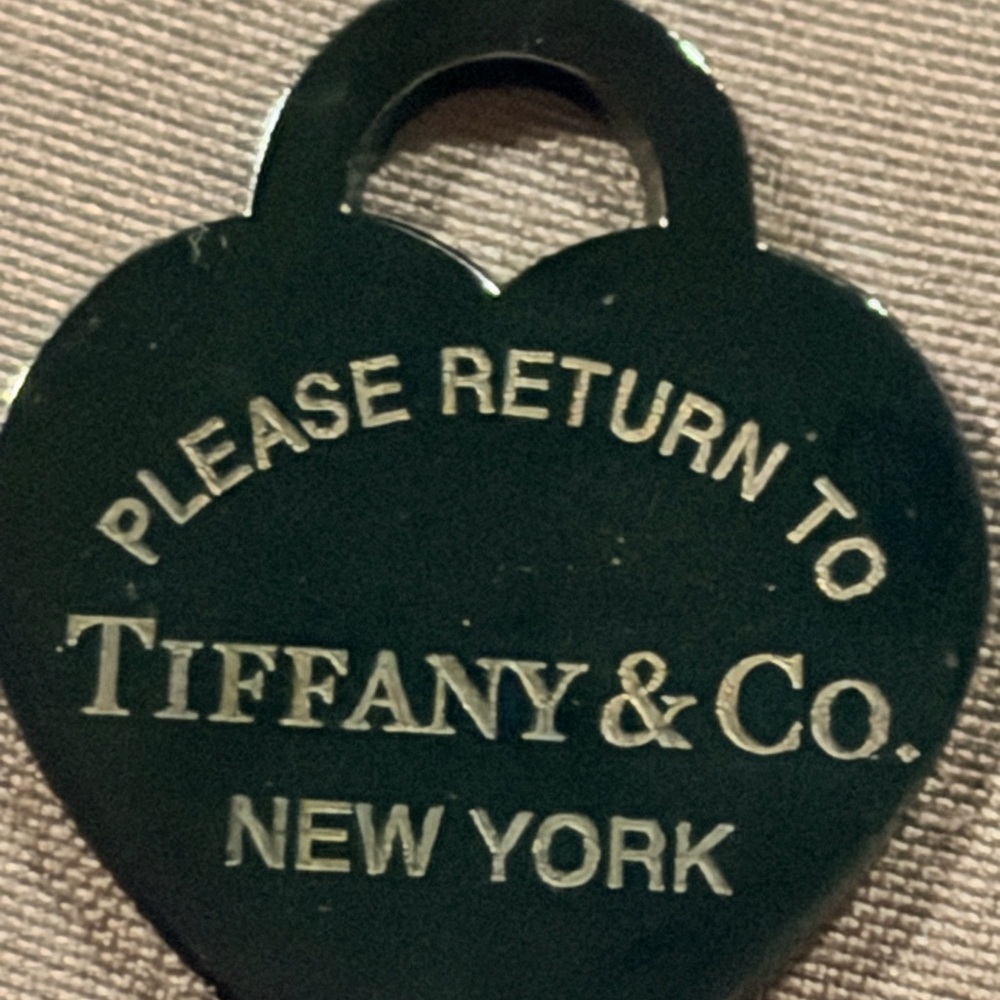 Tiffany & Co. Black Heart Necklace